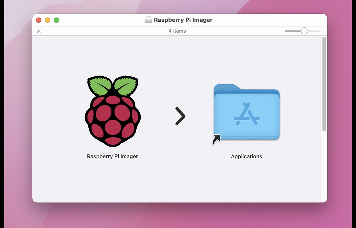 Screenshot of Rasberry Pi Imager for Mac