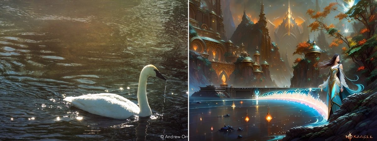 The app turned a goose into an elaborate fantasy landscape