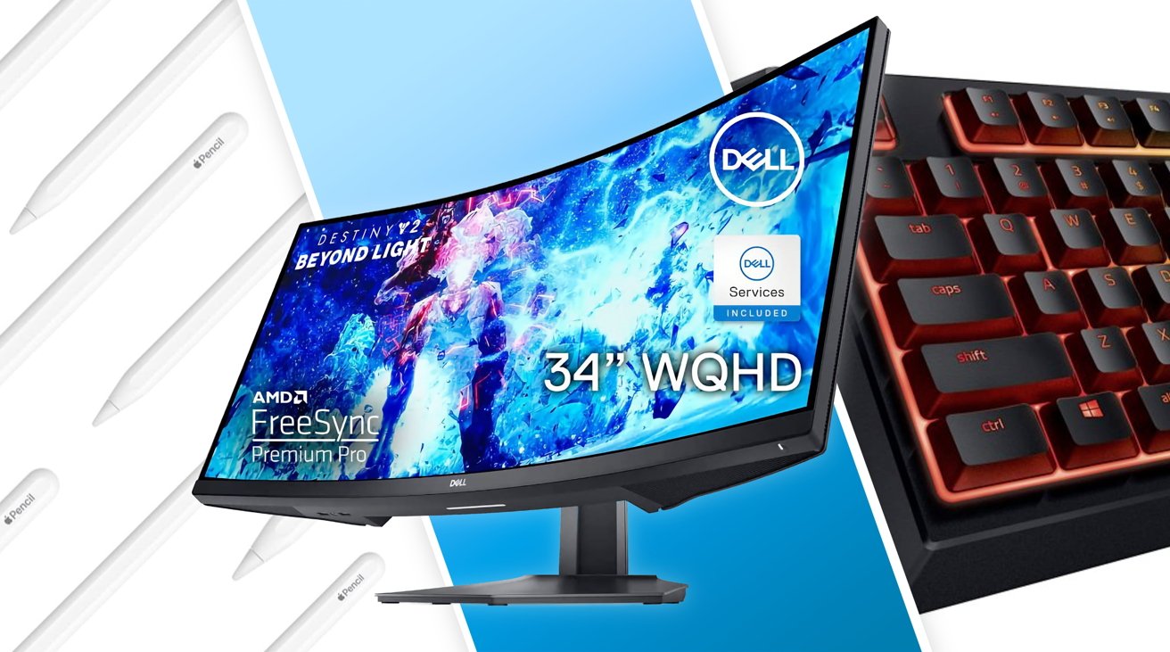 Get $100 off a curved 34-inch Dell monitor. 