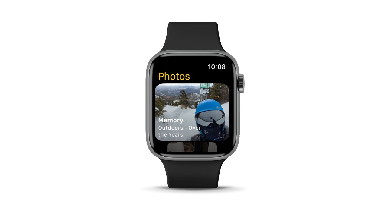 View your synced photos on your Apple Watch. 