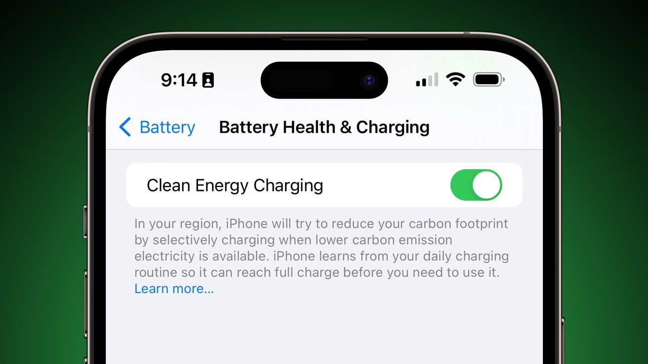 Clean Energy Charging helps reduce a user's carbon footprint