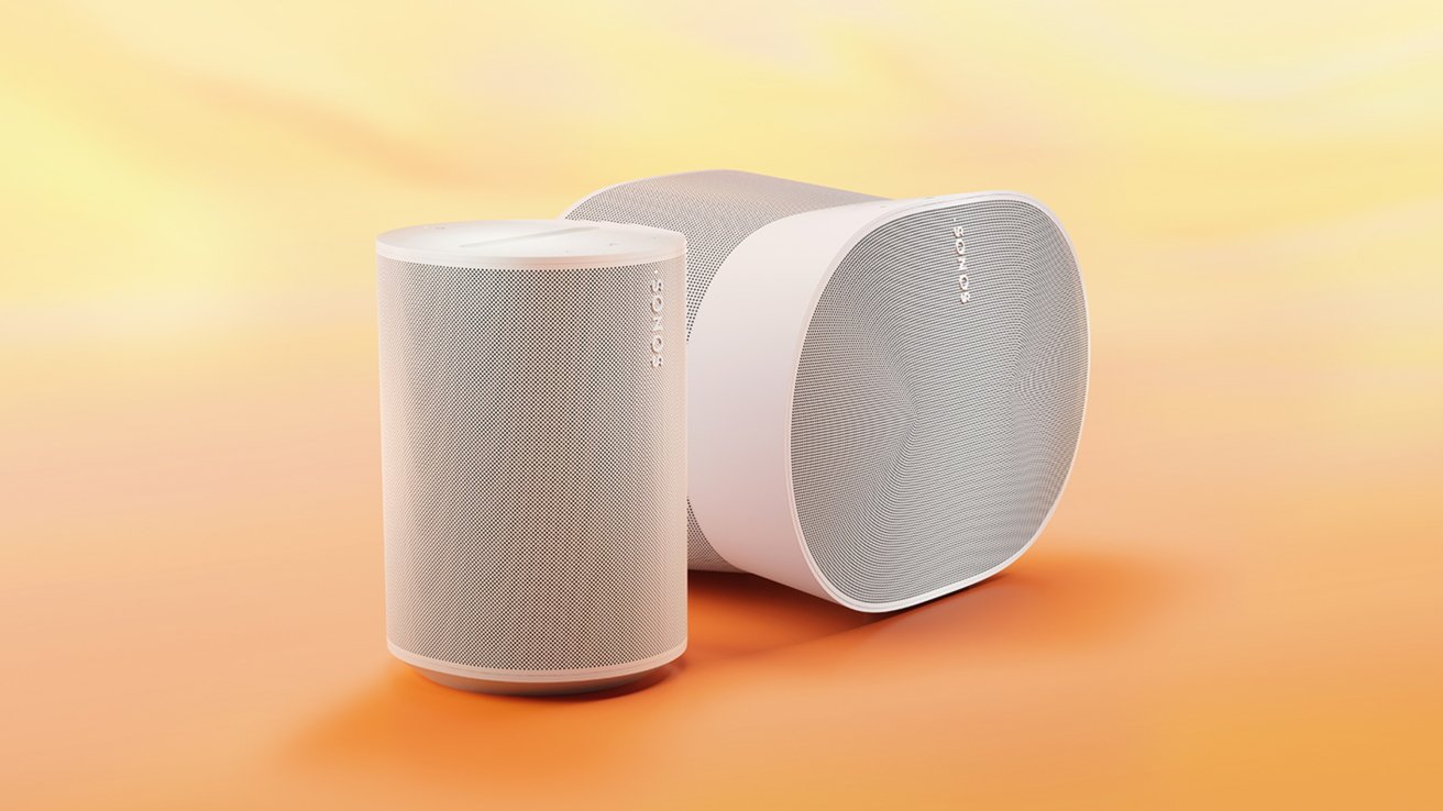 The new Sonos Era 100 (left) and Sonos Era 300 (right)