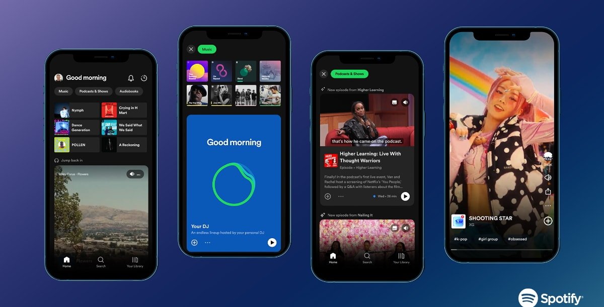Spotify's new design