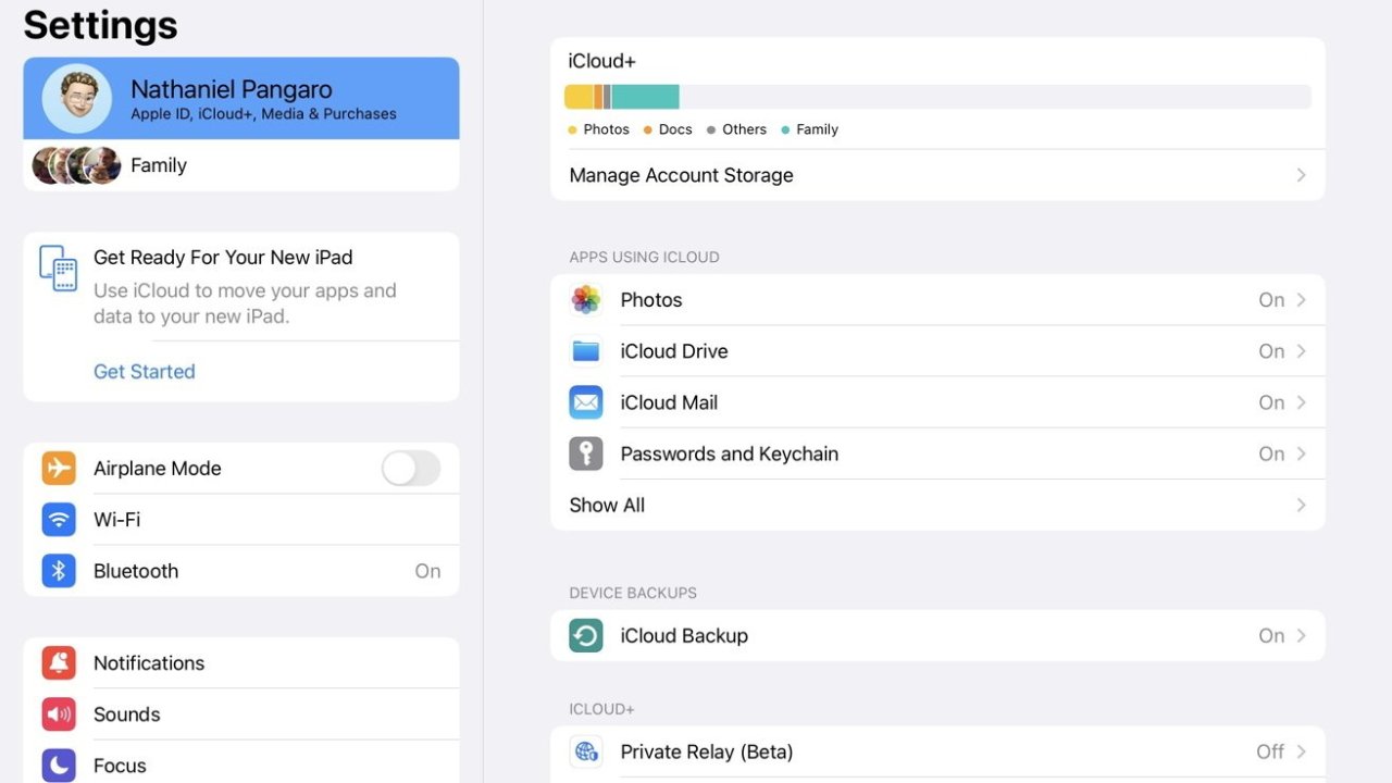 Back up your files with iCloud+