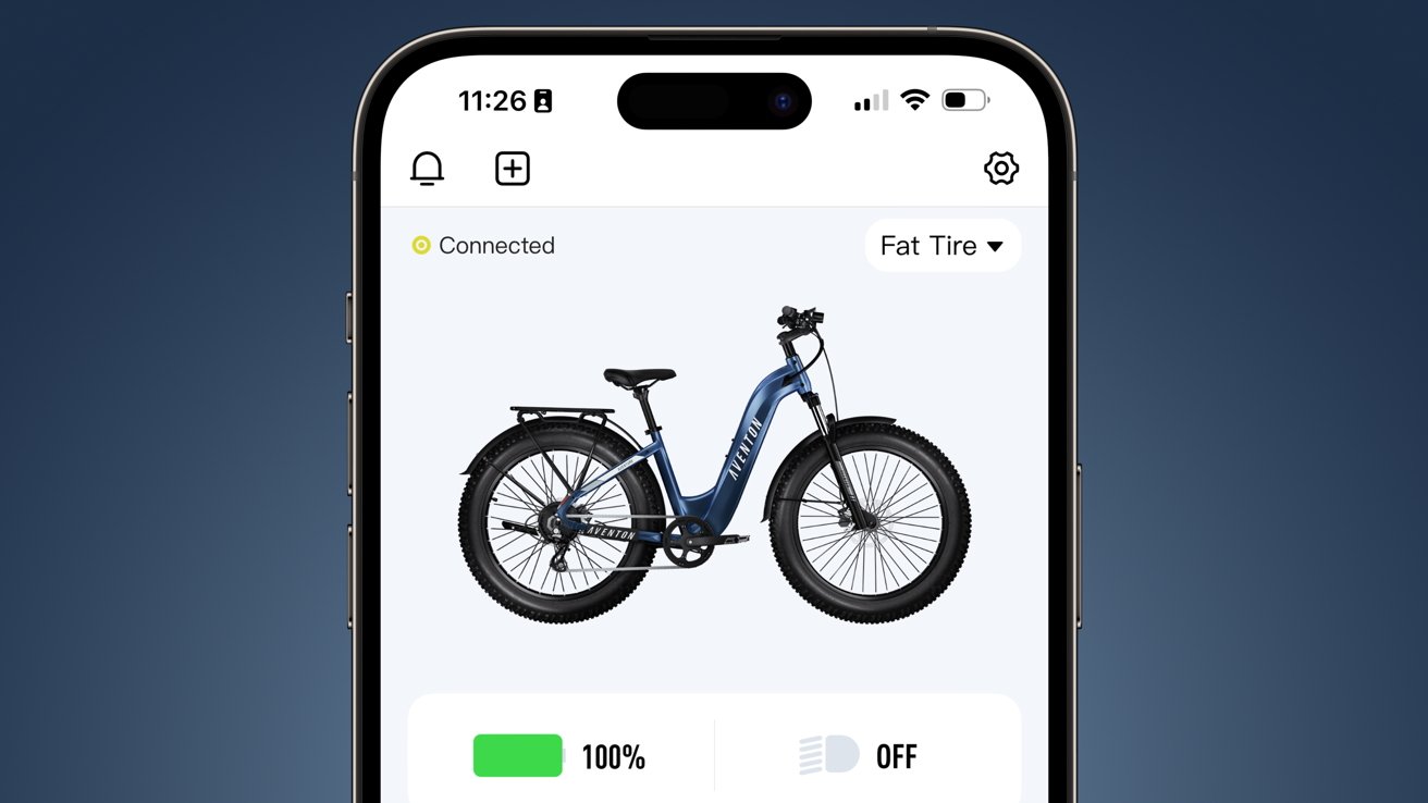 Aventon's app isn't great, but it provides simple controls