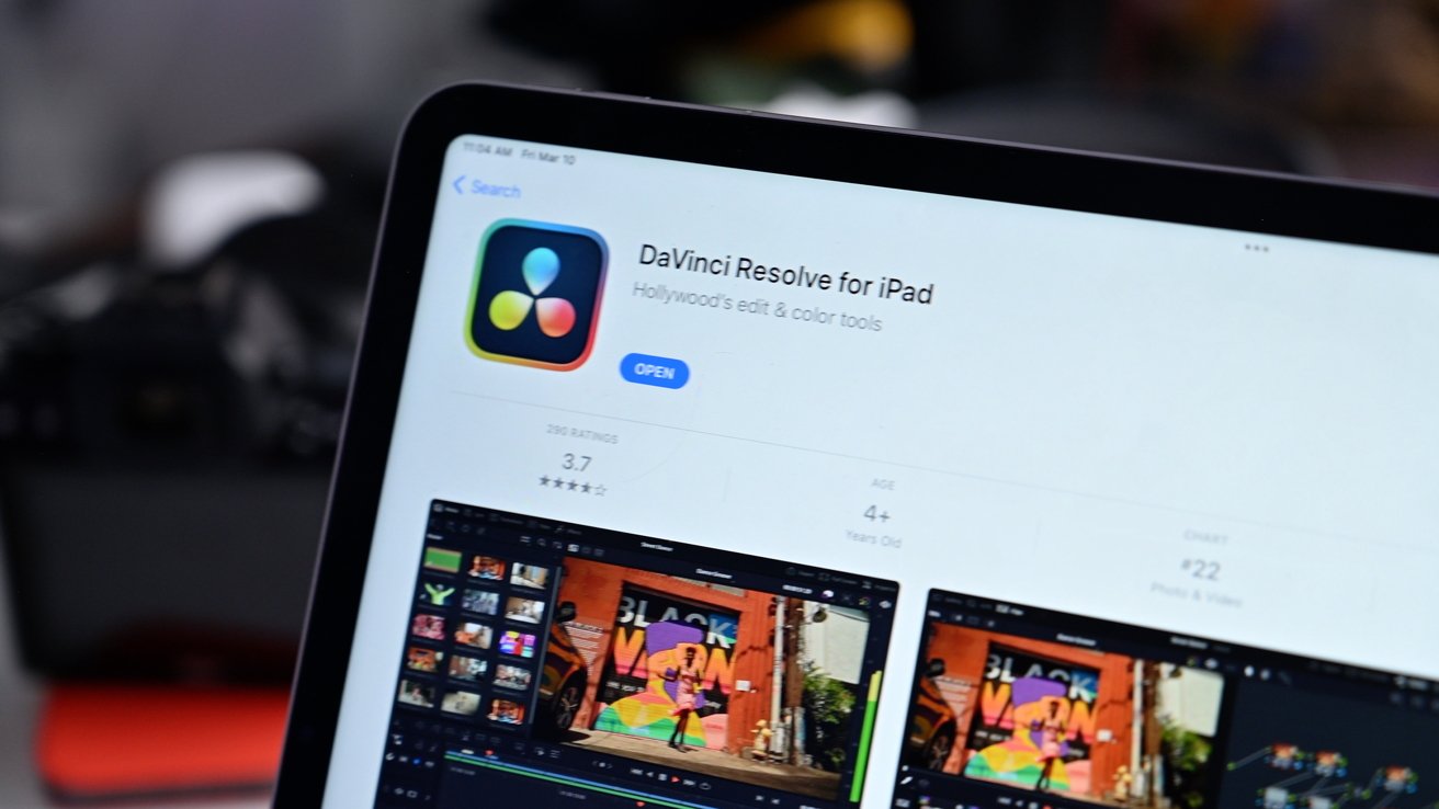 DaVinci Resolve в App Store