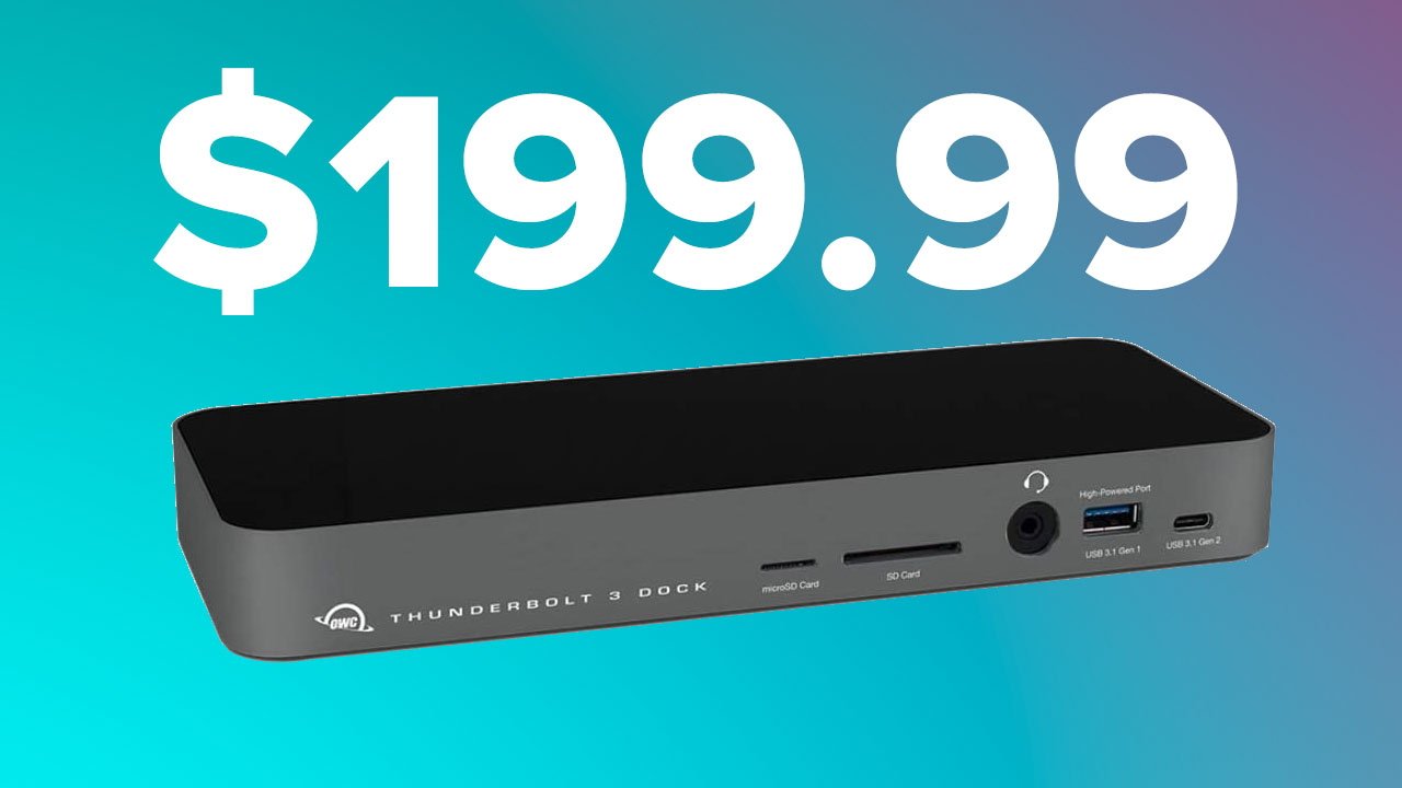 photo of OWC's 14-port Thunderbolt 3 dock is on sale for $199.99 today image