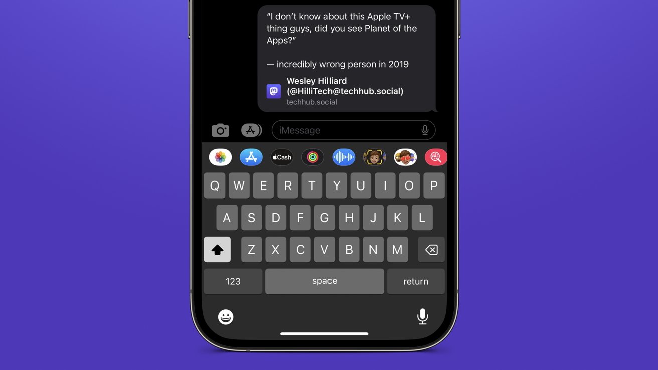 Mastodon links will show as rich previews in iOS 16.4