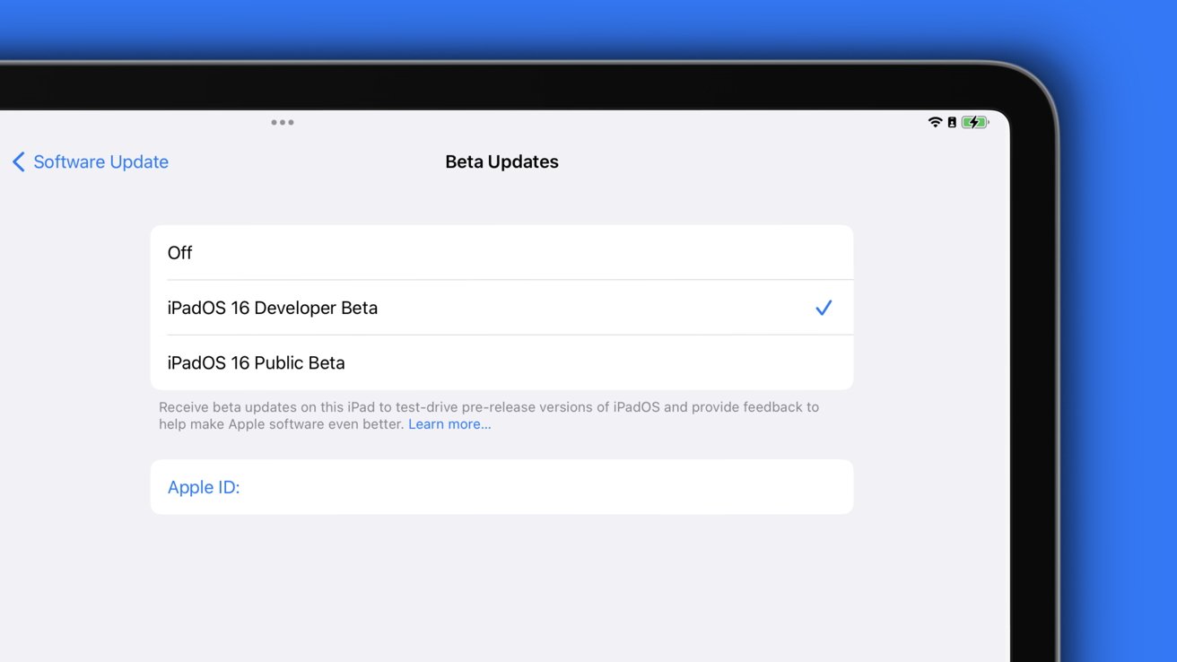 iPadOS 16 changes how beta updates are handled