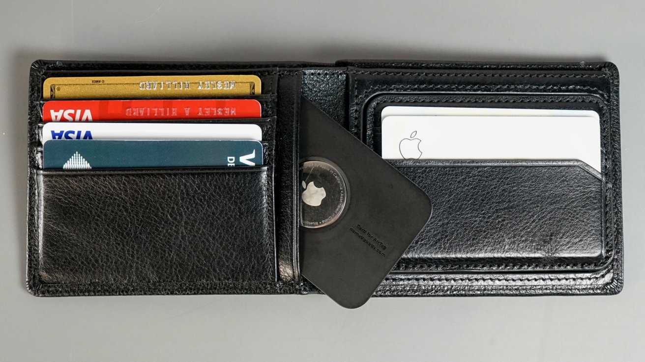 Hidden pocket is perfect for AirTag holders
