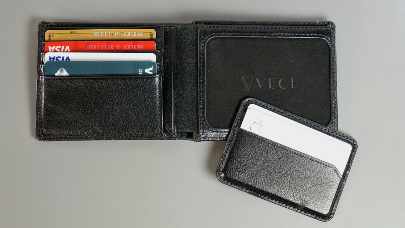 A removable MagSafe Wallet within a larger bifold