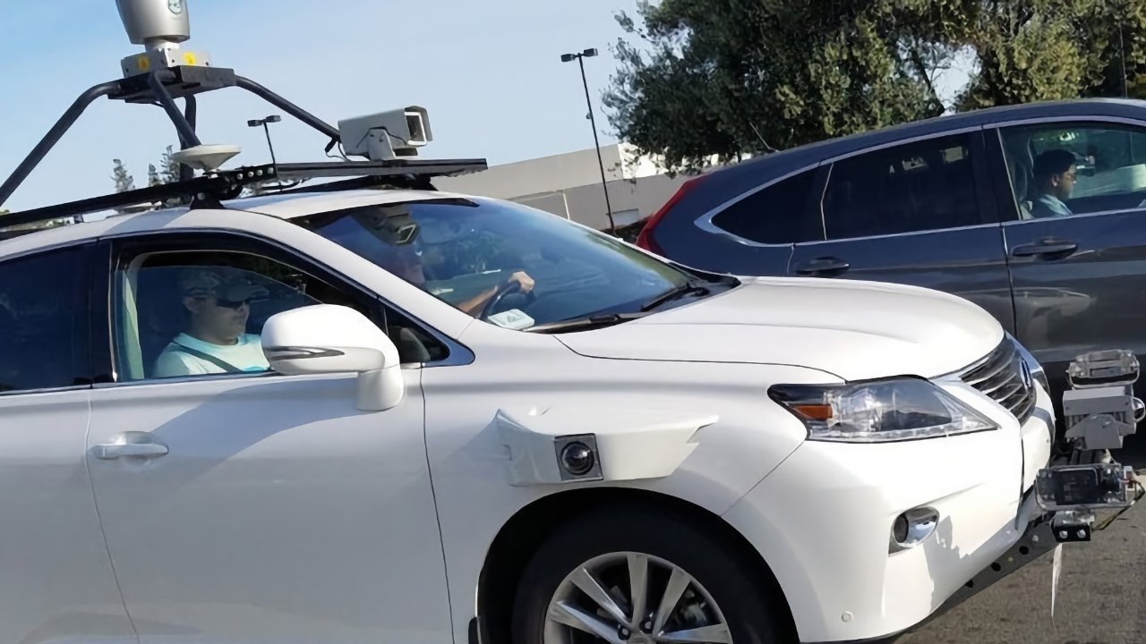 An Apple self-driving car test bed.