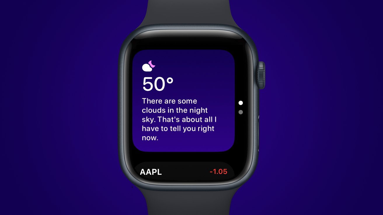 Widgets could come to watchOS