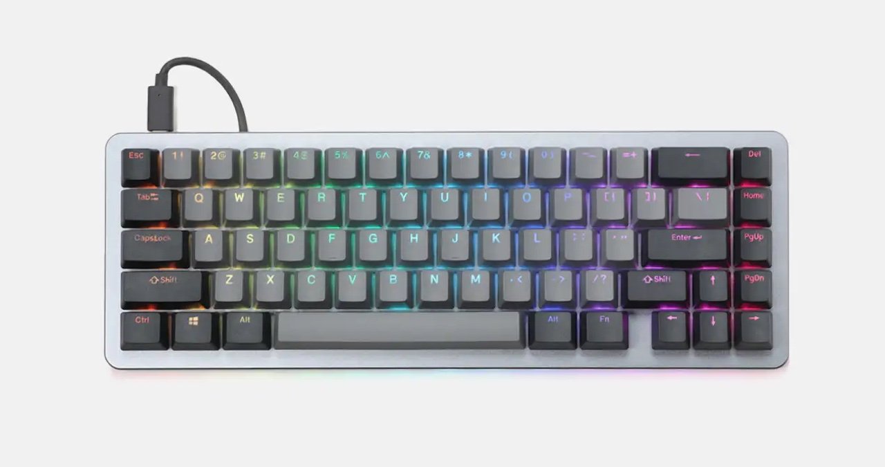 The ALT keyboard comes in a matte black, or this matte gray option.