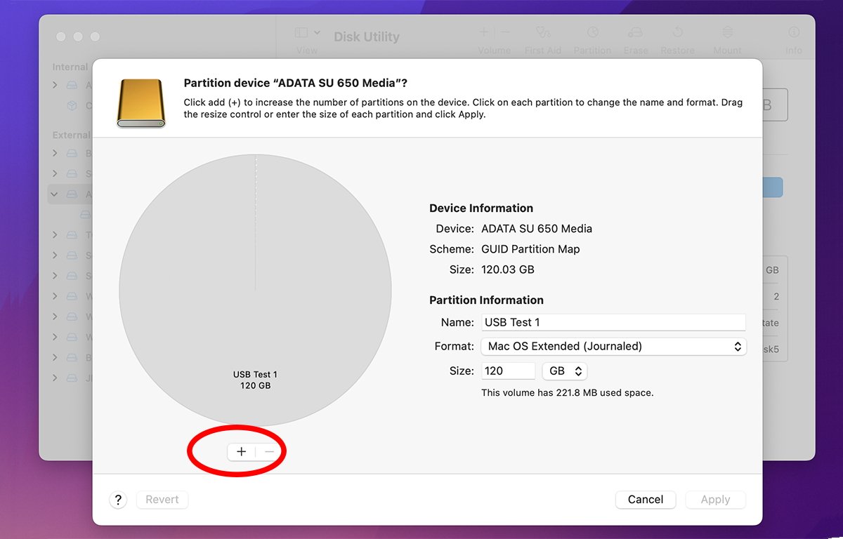 How to use Disk Utility Volumes formatting partitions