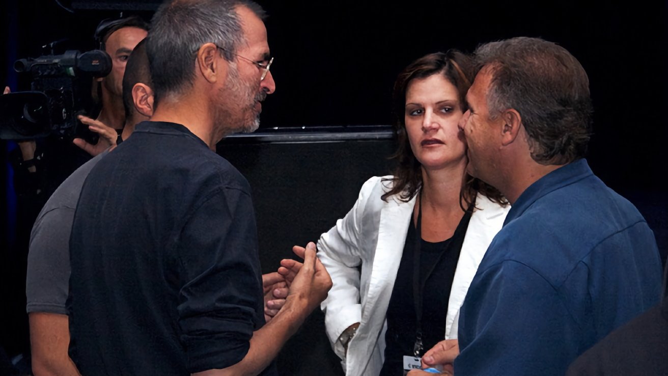 Katie Cotton with Steve Jobs, Jony Ive, and Phil Schiller