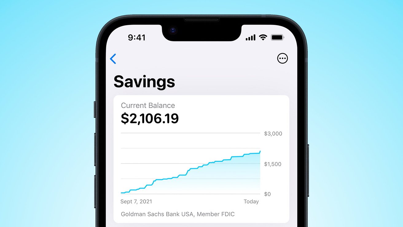Backend code' suggests the Apple Card Savings account is nearing