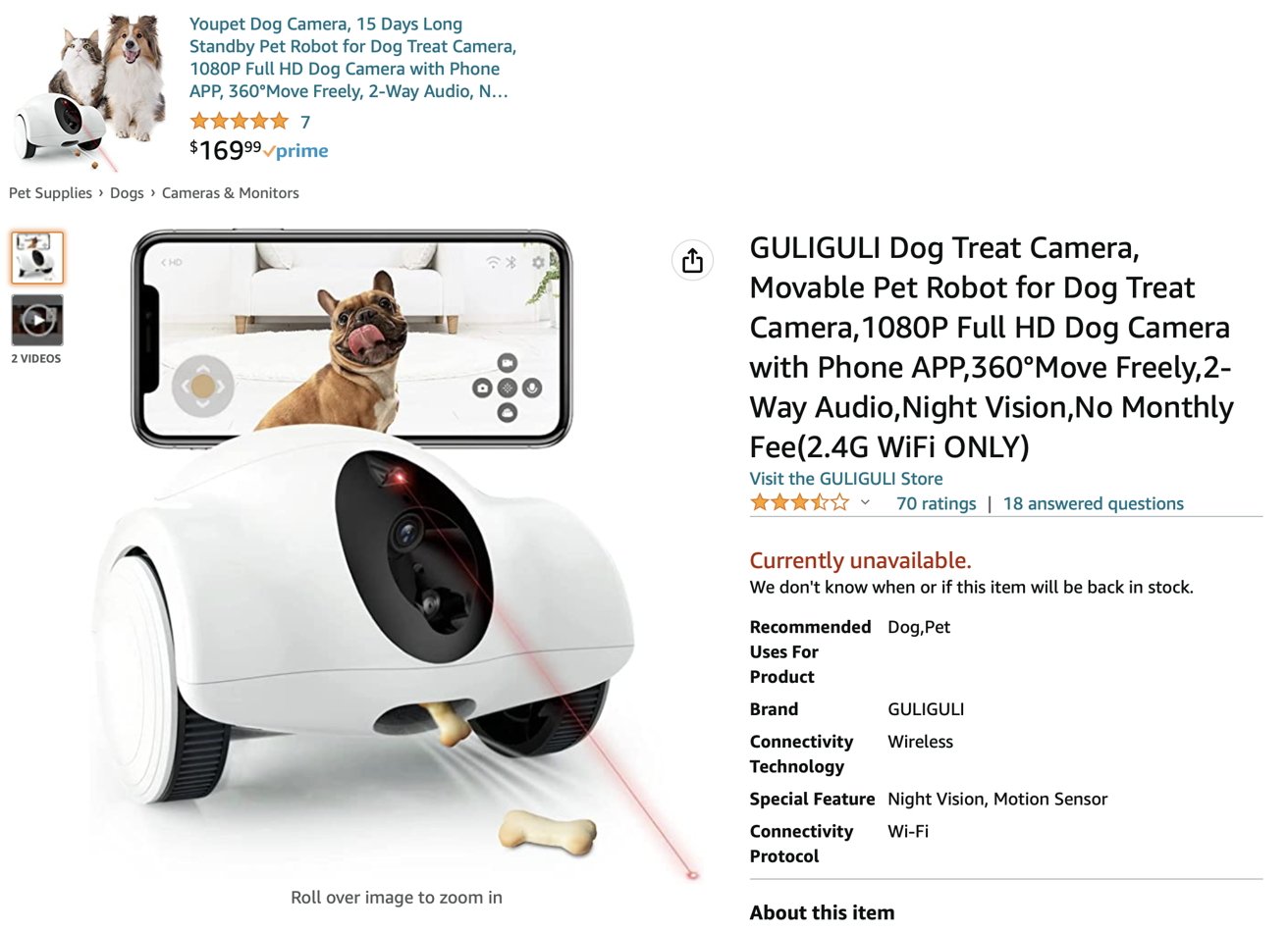 Guliguli Dog Treat Camera Review: performance, specs, cost