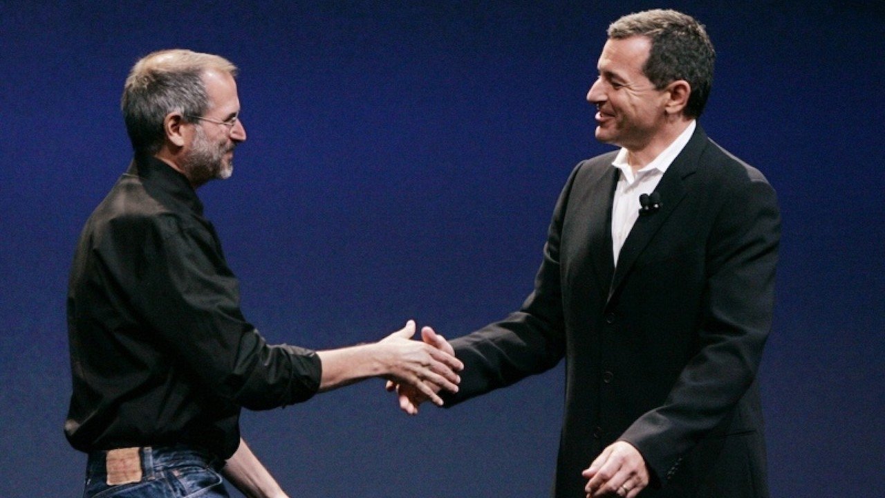 Steve Jobs (left) and Bob Iger