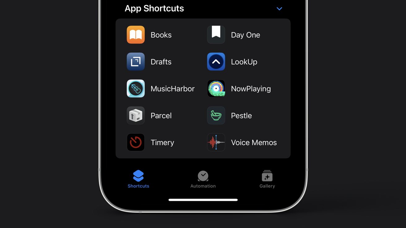 Apps can donate fully-formed Shortcuts
