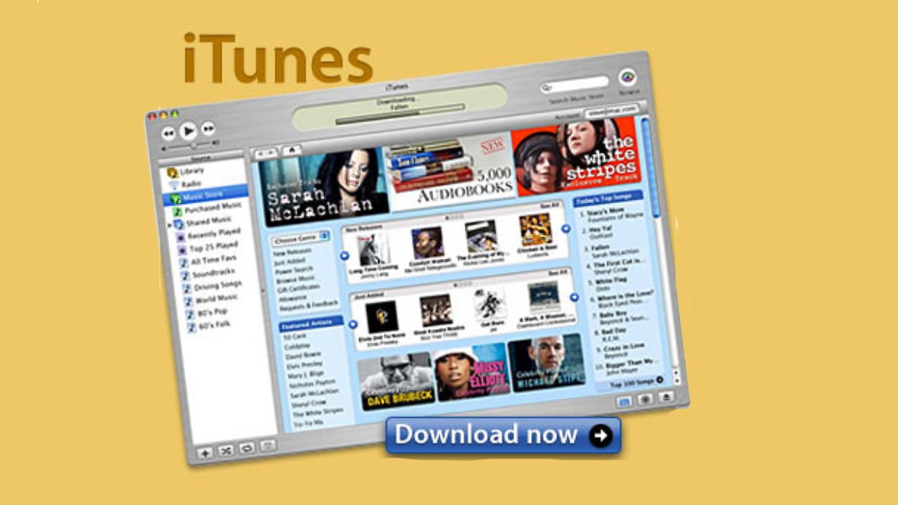 An early promo for the iTunes Music Store