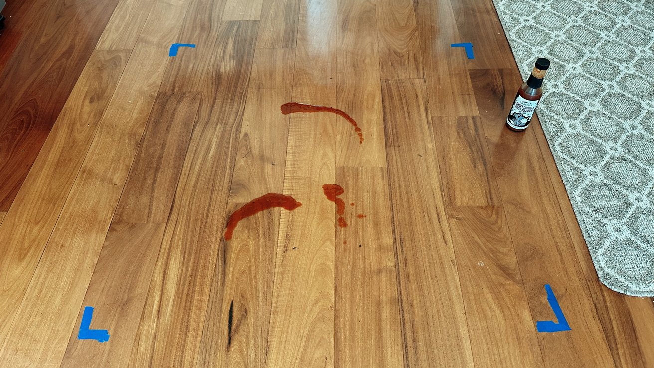 Before mopping spilled hot sauce