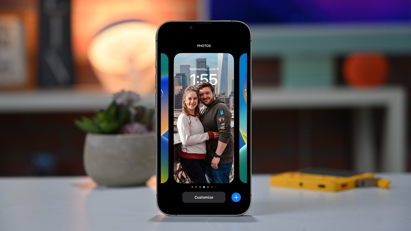 The lock screen became more customizable in iOS 16.