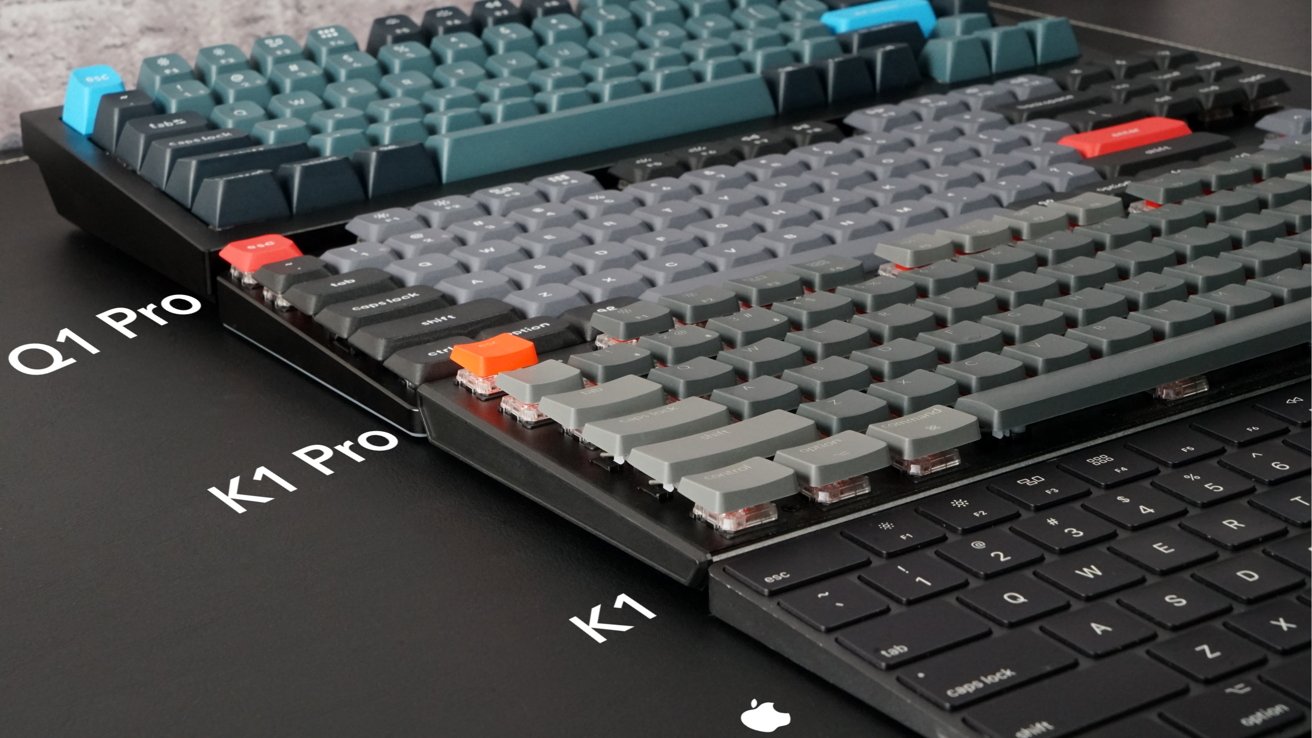 The K1 Pro is a slim-profile keyboard with an improved design over K1 v4