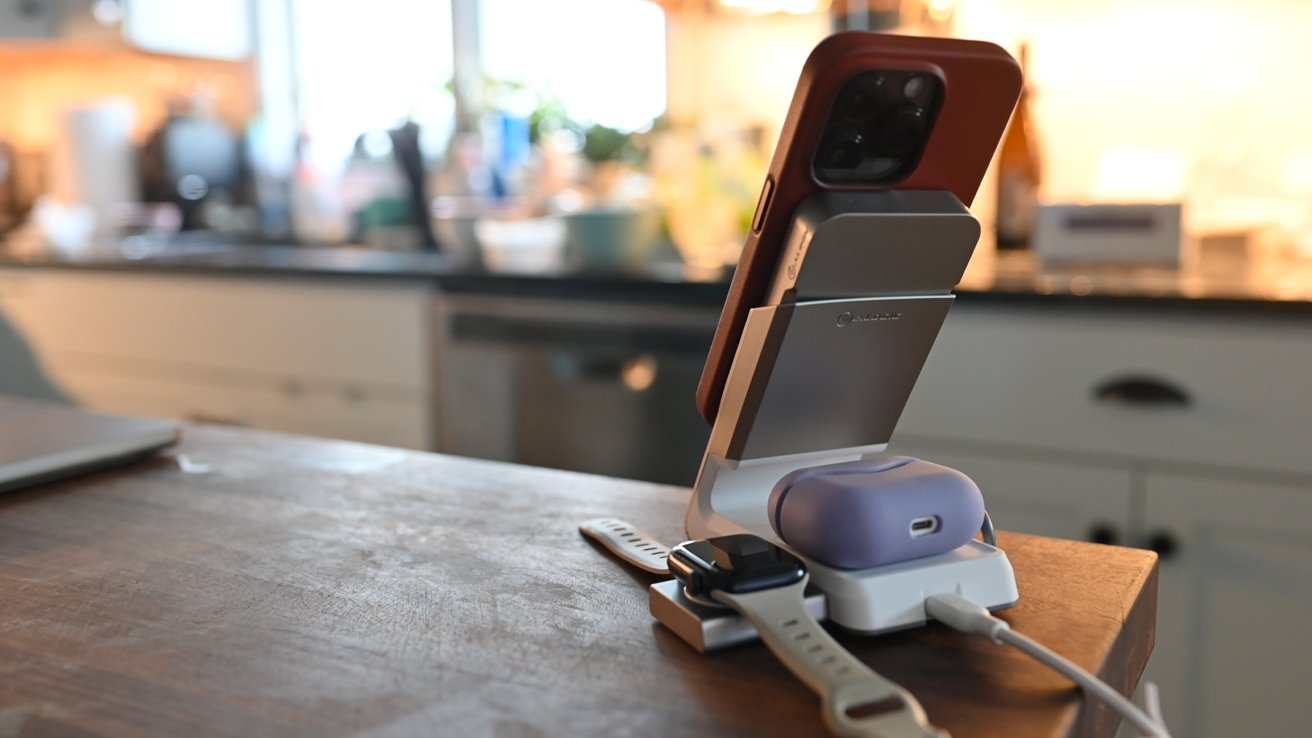 Alogic Matrix 3-in-1 charging stand from the back