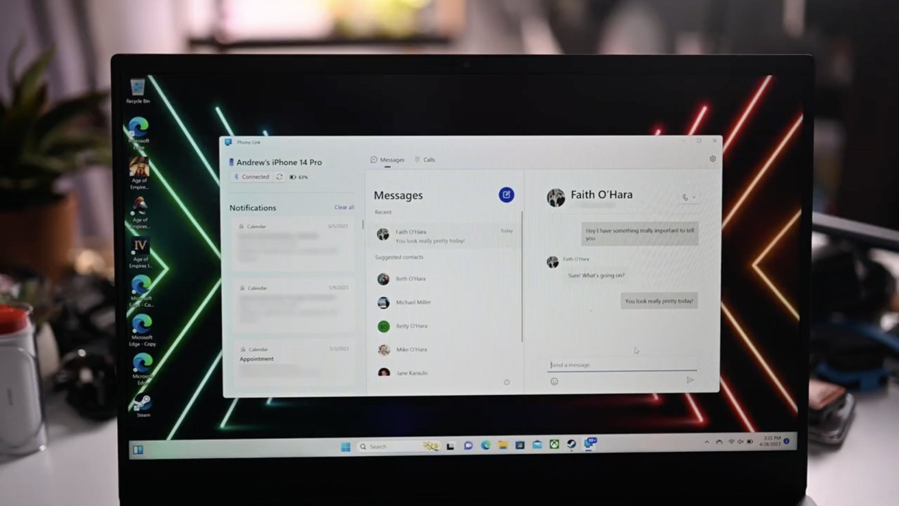 Utiliser iMessage sur un PC Razer Blade