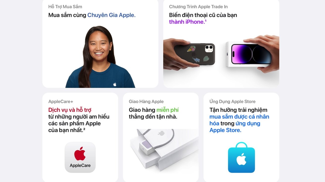 Vietnam Apple Store support & trade in options