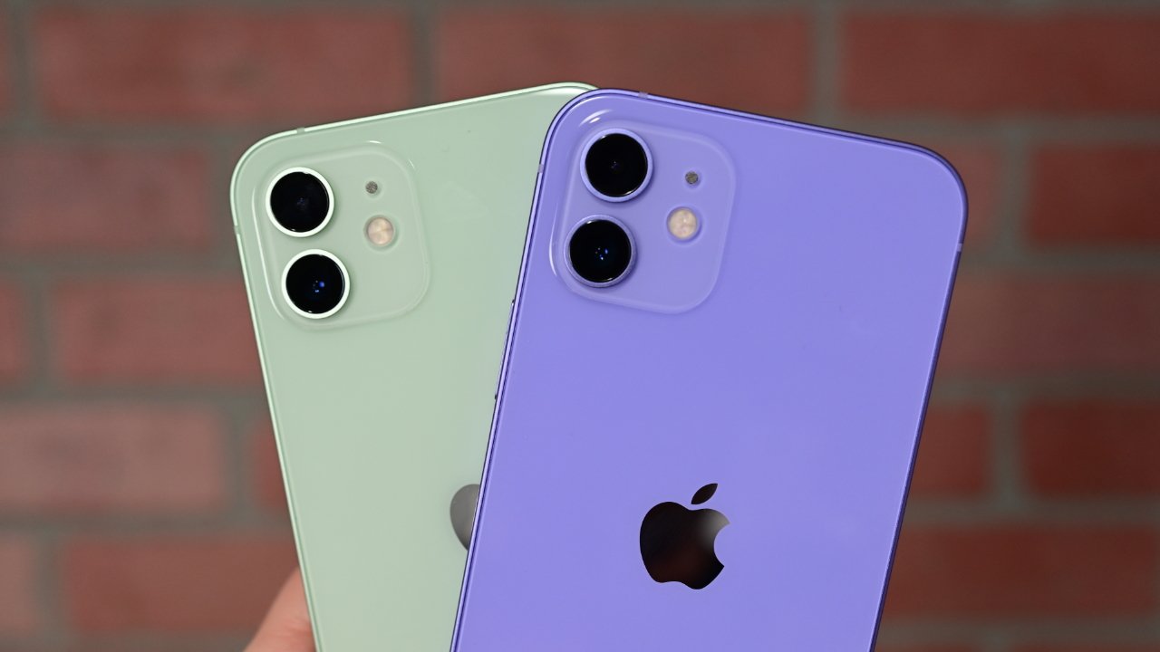 54540 110212 iPhone 12 green purple