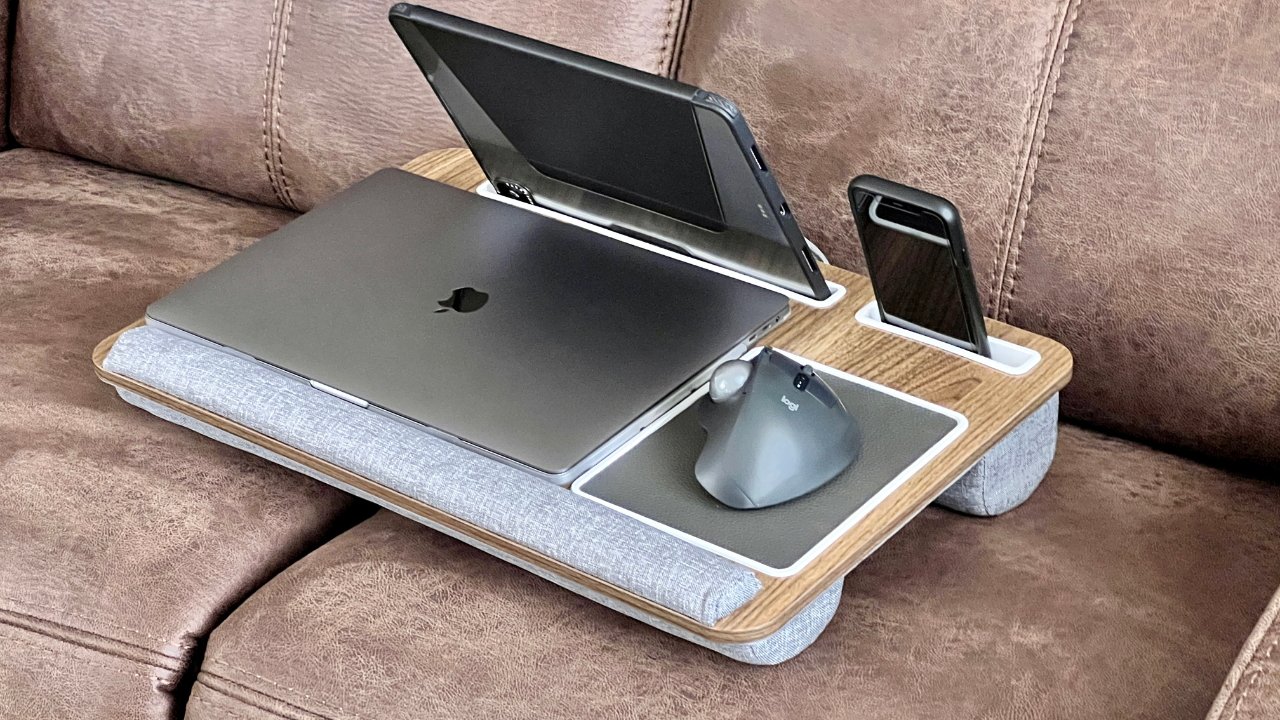 During testing, an iPad and iPhone kept tilting forward in the storage slot