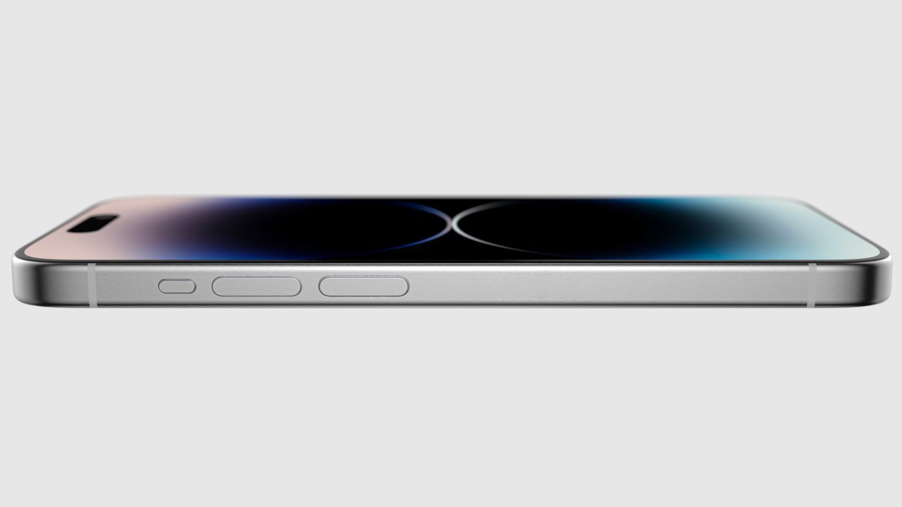 A render of an iPhone 15 Pro
