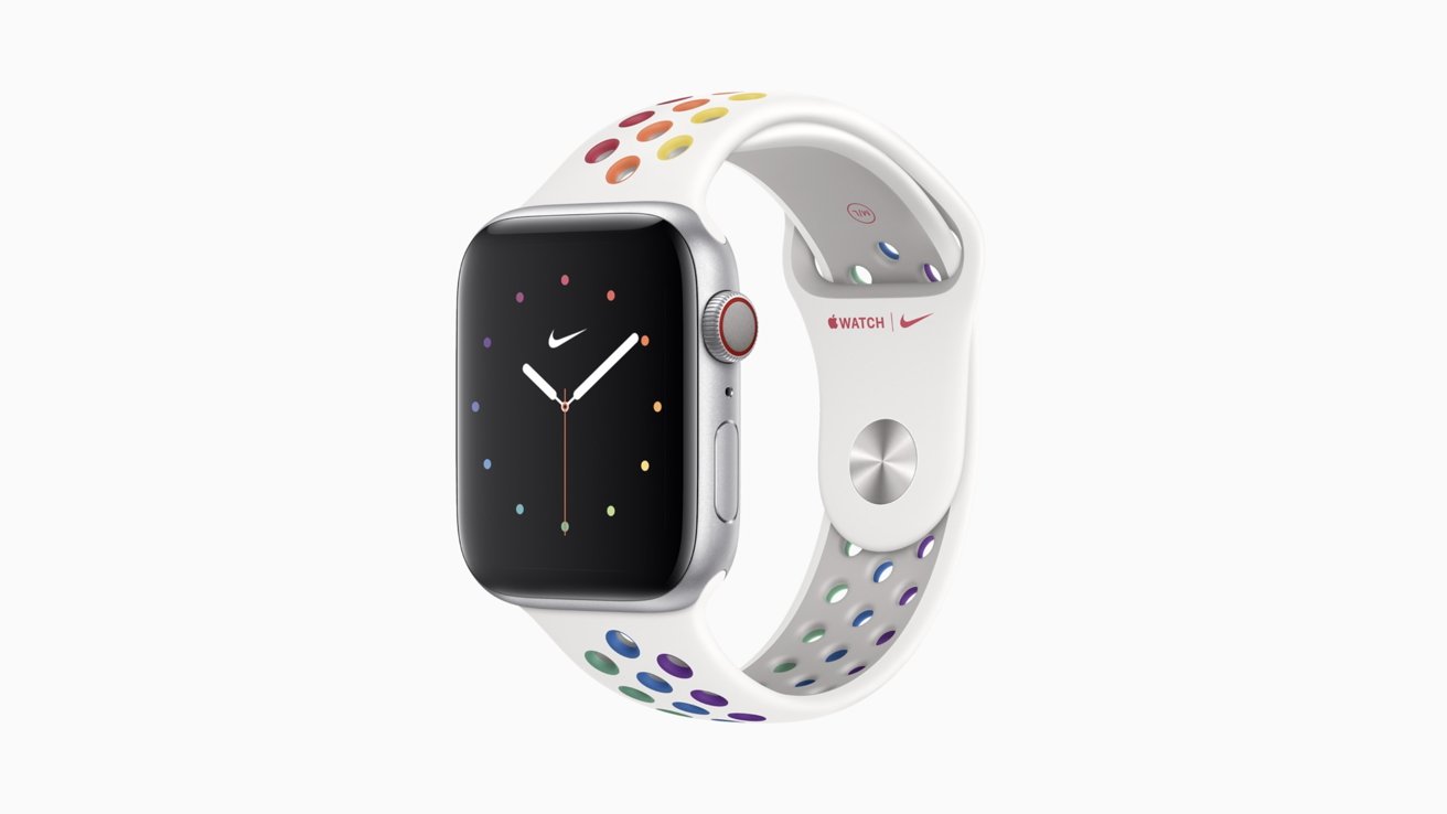 Apple Watch Nike Pride watch face and band