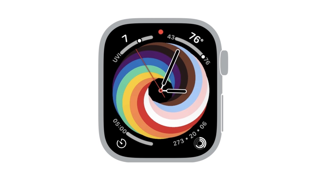 Apple Watch 2021 Pride Woven circle watch face