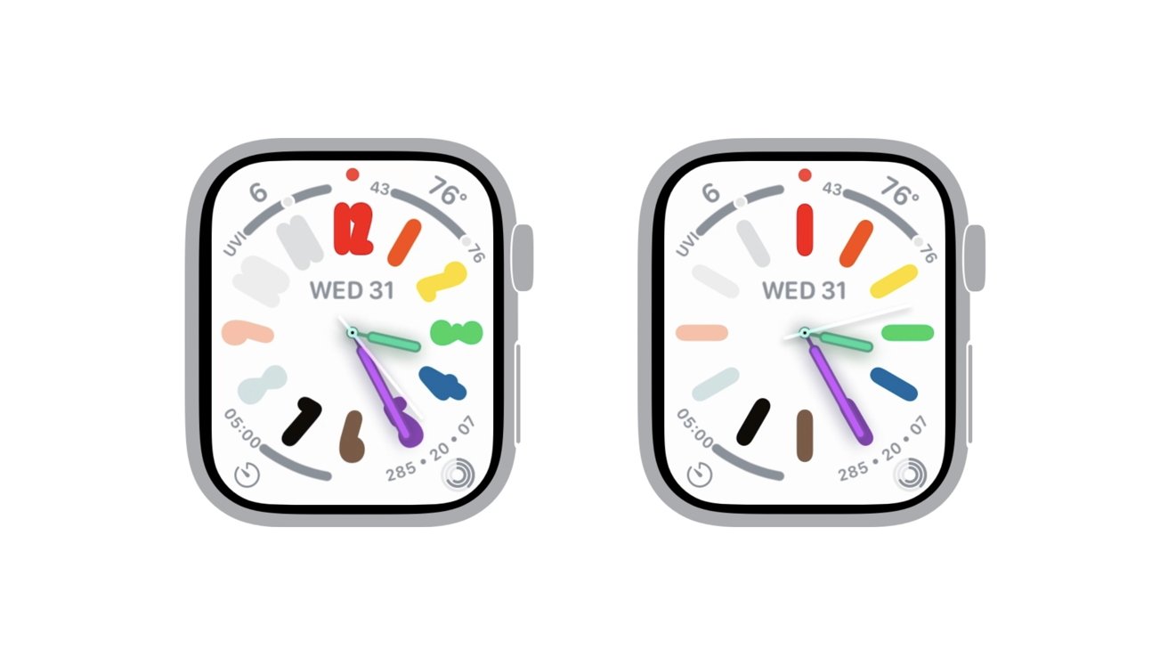 2023 Apple Watch Pride hour marks and numeral watch face