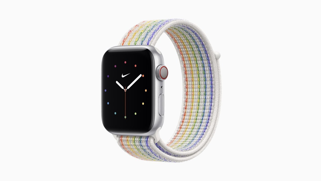 2021 Apple Watch Nike Pride watch face and band