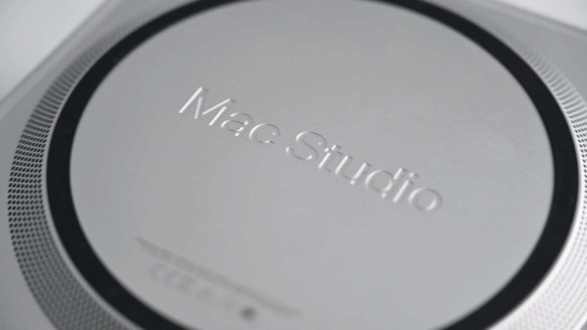 The base of the Mac Studio, with its hidden base vents.
