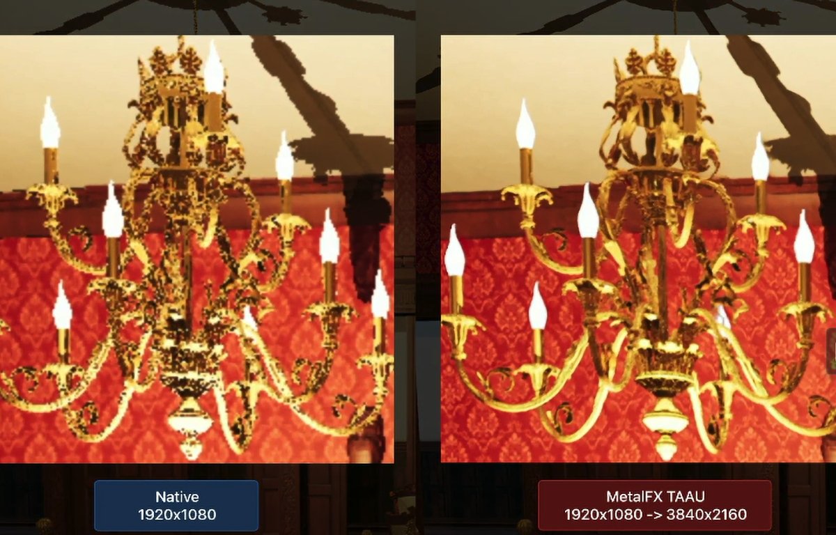 1080p, left - and 4K upscaled on the right with anti-aliasing upscaling.