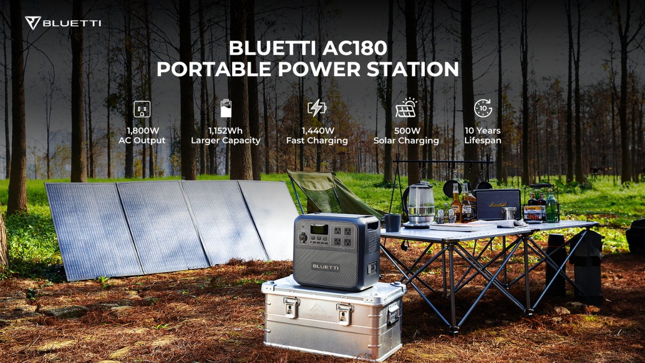 BLUETTI AC180 Mobile Power Station Is Looking Forward to Meet the World