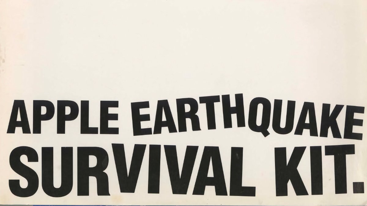Apple Earthquake Survival Kit