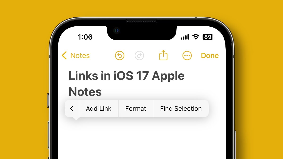 How to add screenshots from iOS Store links in the iPhone Notes