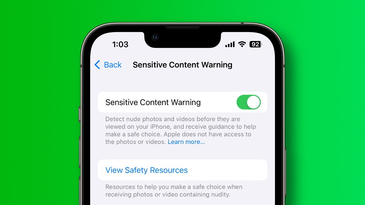 How to turn on Sensitive Content Warnings in iOS 17