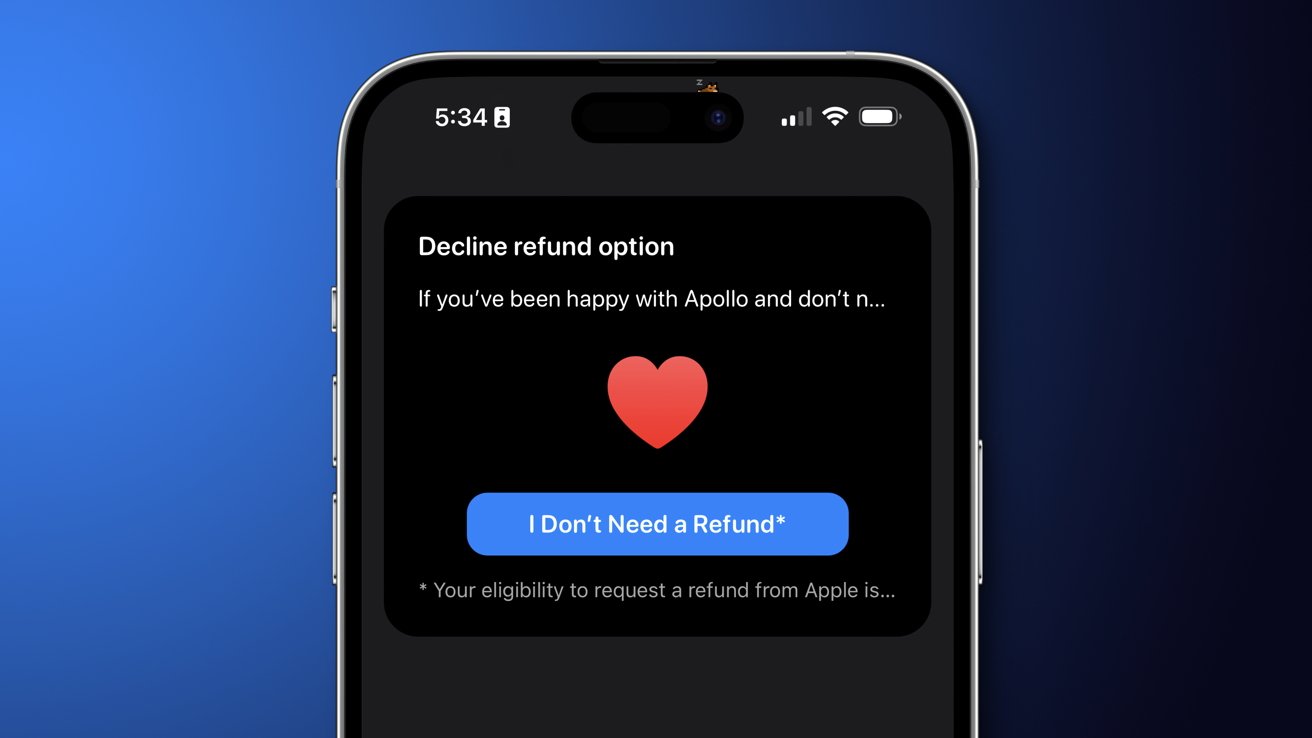 Decline your Apollo refund