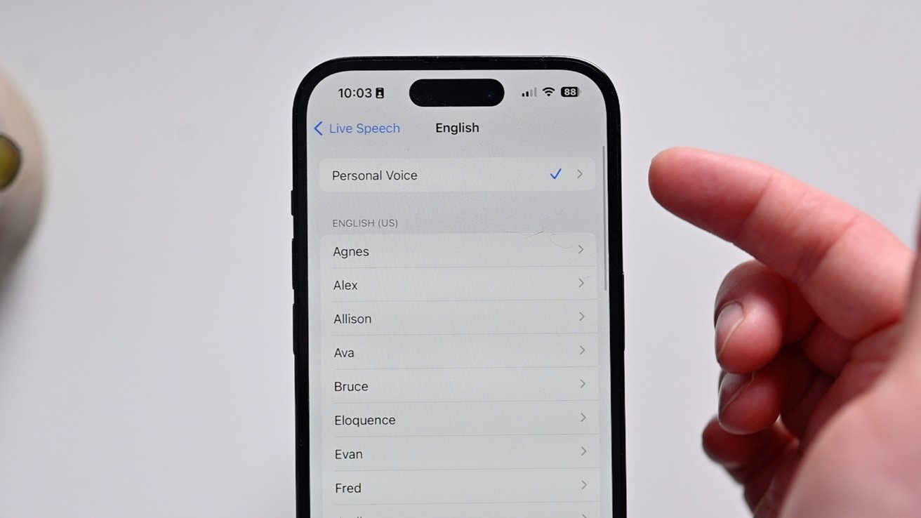 Apple previews Live Speech, Personal Voice, and more new