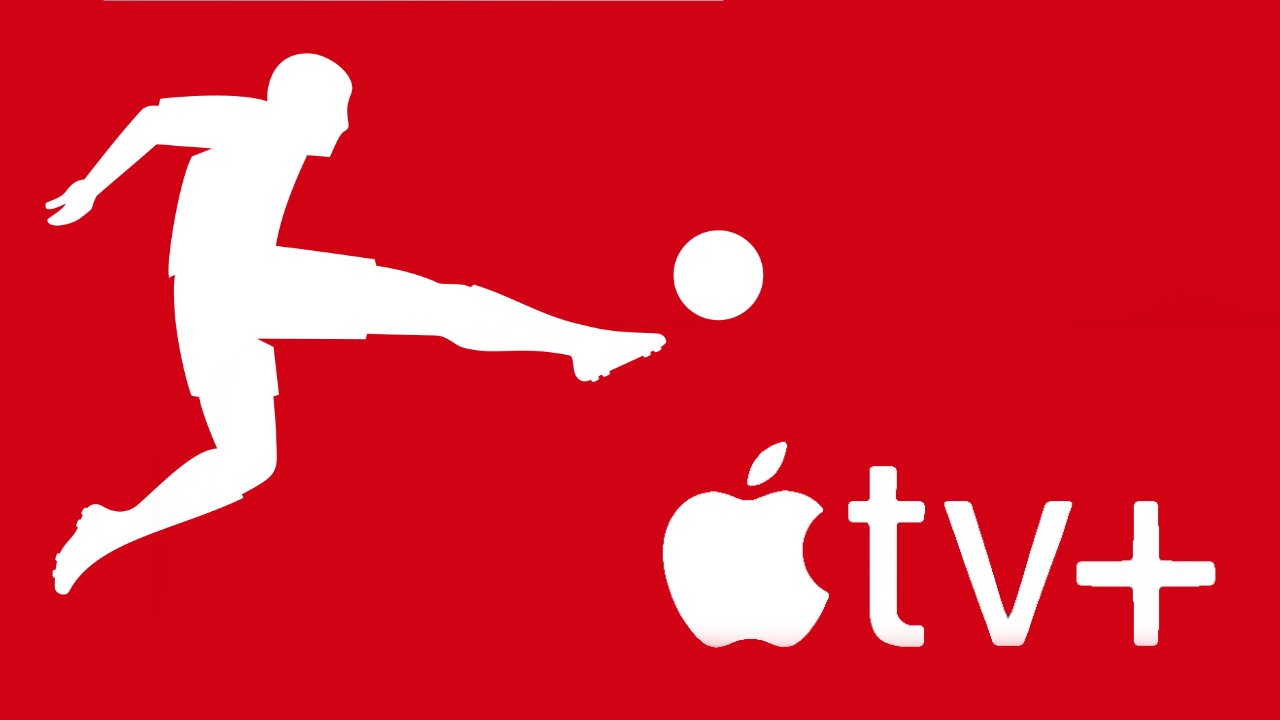 The Bundesliga and Apple TV+ logos