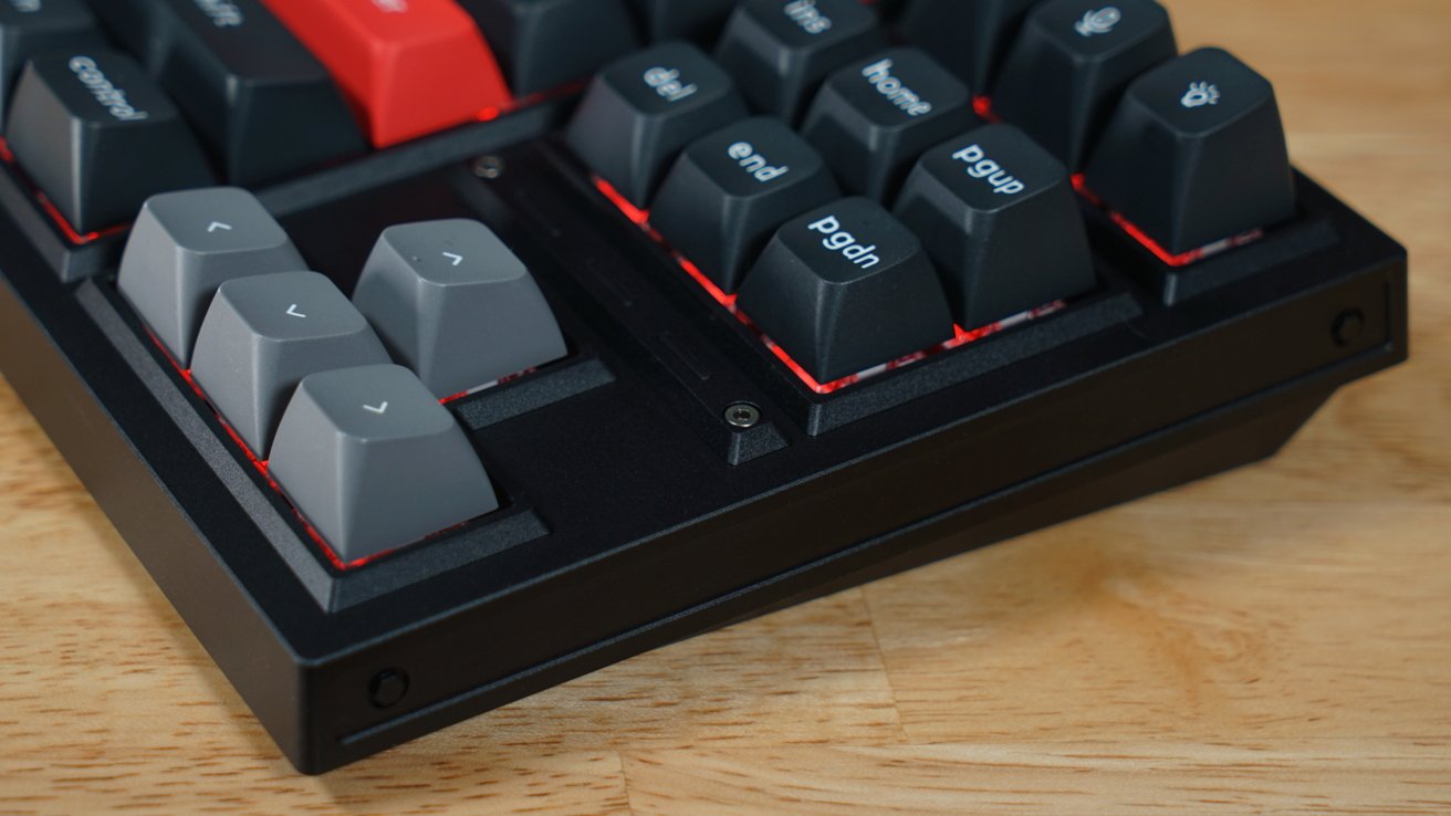 This keyboard's design has a heavy-duty look and feel