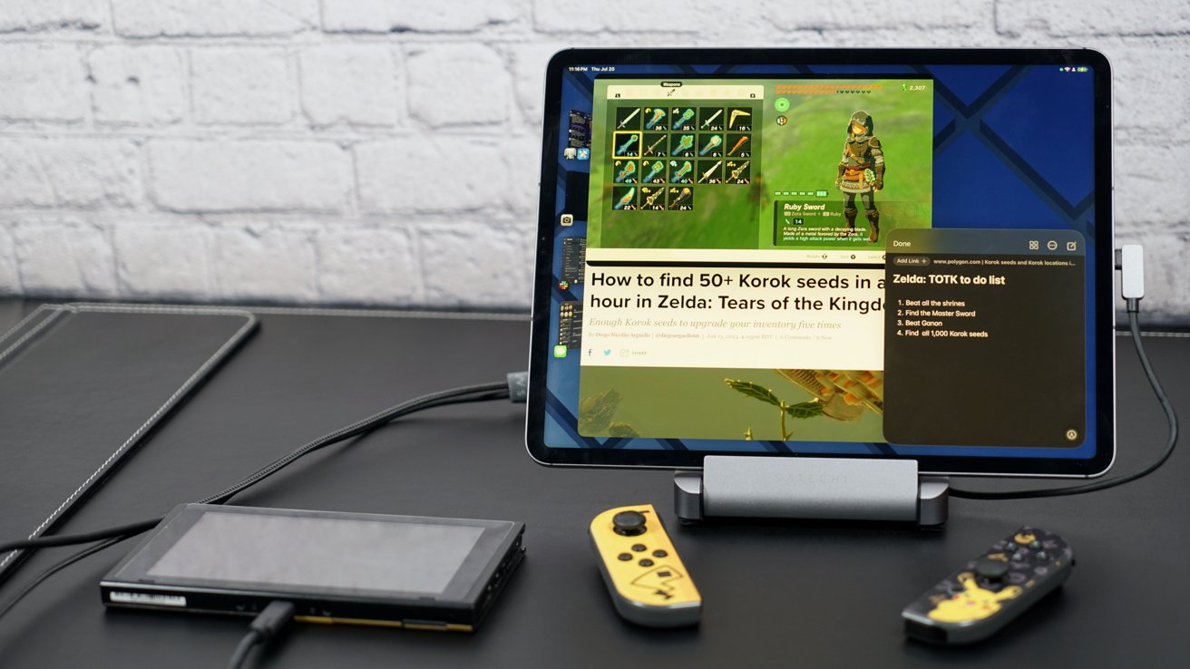 Multi-window support means strategy guides and notes are all at your fingertips