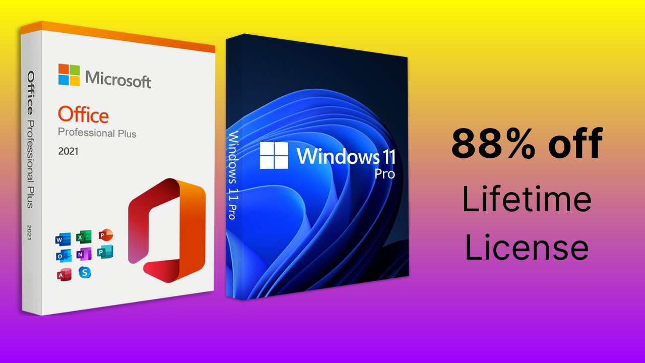 MS Office Pro 2021 Lifetime License & Windows 11 Pro $49.99